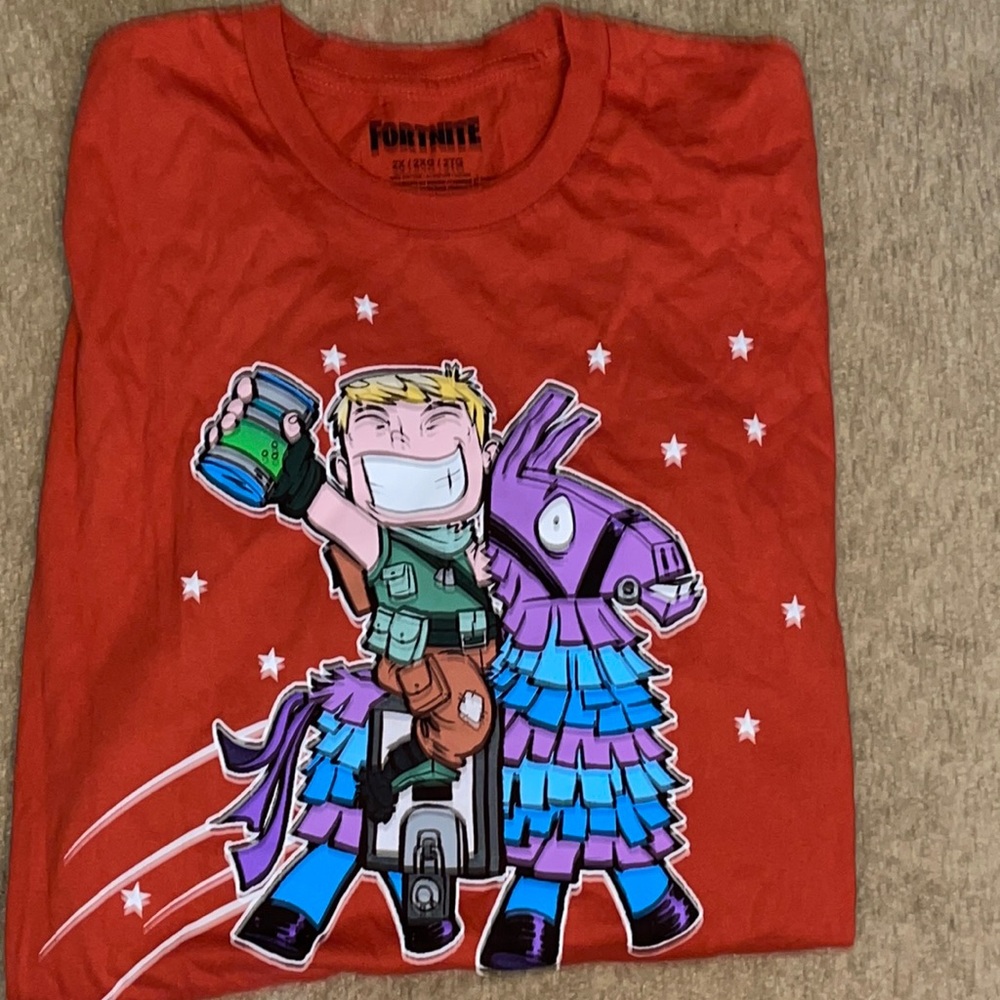 Fortnite Men’s Red T-Shirt XXL